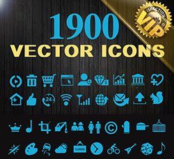 1900个图标合集：1900 Vector Icons